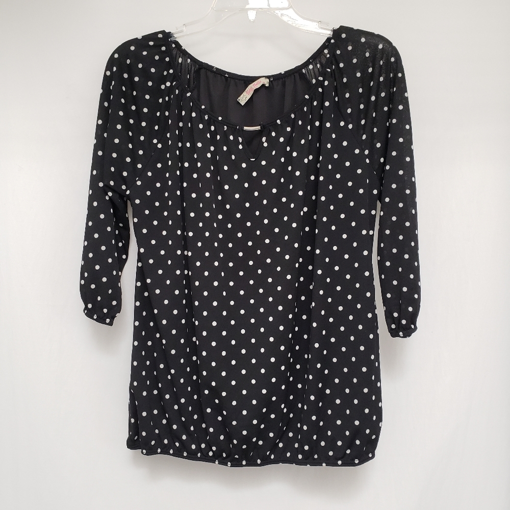 Tutta Bella Maternity Polka Dotted Blouse